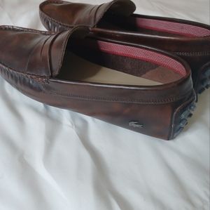 Lacoste Authentic Concours Driving Style 7-28SRM4117176Mens Brown Slip On Loafer